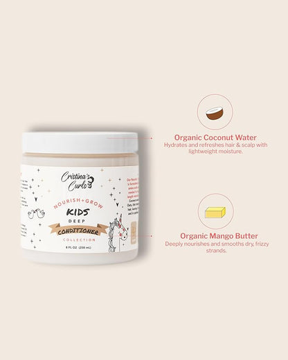 Cristina's Curls Kids Deep Conditioner – Plush Moisture And Slip For Easy Detangling