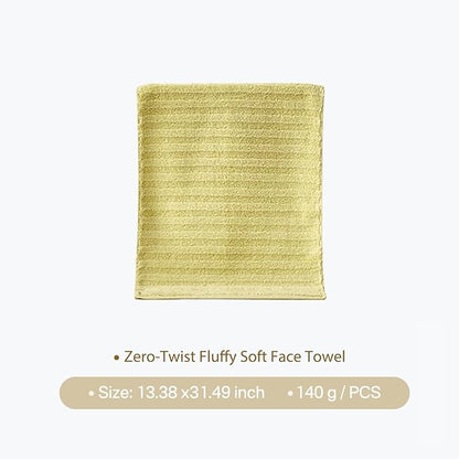 Vie Triomphe Facial Towels Washcloth (Green+Pink+Purple+Blue) Luxury Hand Towels for Bathroom,100% Cotton Quick Dry Absorbent Soft Hand Towel Set 13.38 * 31.49 Inch Wash Clothes