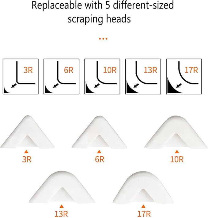 Multifunctional 3-in-1 Silicone Caulking Tool kit - The Ultimate Tile Joint Treatment Tool for Cleaning, Leveling, Seam Pressing, Shaping and Edge Finishing (Plastic Scouring Blade)