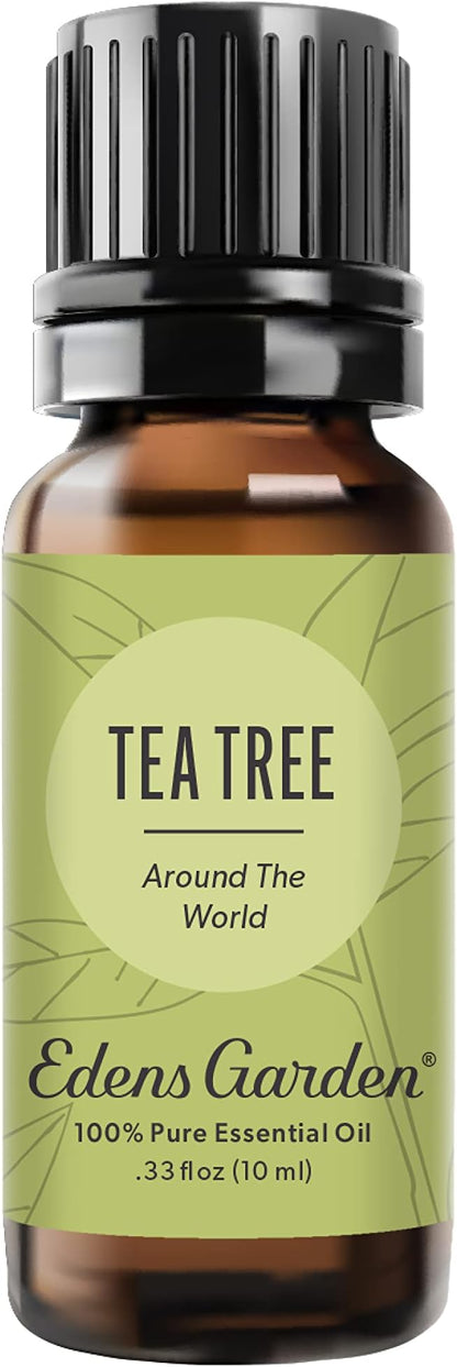 Edens Garden Tea Tree Around The World Essential Oil- 100% Pure Premium Grade, Undiluted, Natural, Therapeutic, Aromatherapy, The Best for Diffuser, Skin, Face, Hair 10 ml (.33 fl oz)