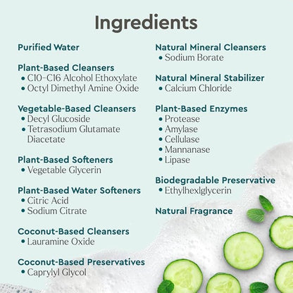 Puracy Pet Stain and Odor Remover - Enzyme Cleaner for Dog Urine and Poop Carpet - Cat Pee Enzyme for Cat Urine Cleaner Destroyer - Cucumber & Mint, 25oz