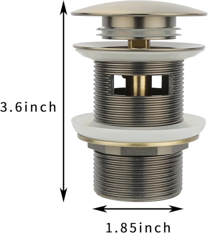Bronze Freestanding Bathtub Drain Stopper, Compatible with Drain Rough-in Kit