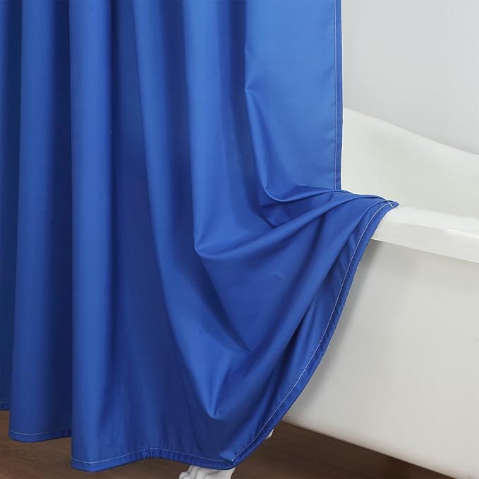 Blue Shower Curtain, Royal Blue Ombre Fabric Shower Curtains for Bathroom, Waterproof Bathroom Shower Curtains, 62" W x 72" H