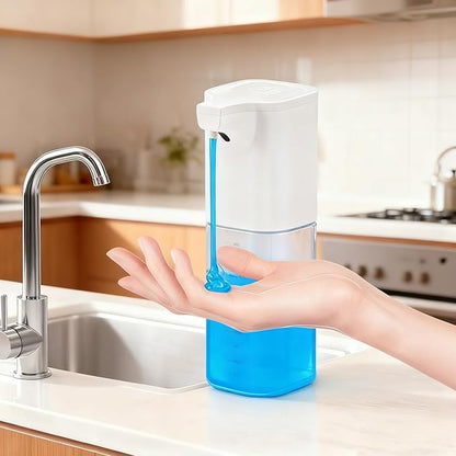 Automatic Liquid Soap Dispenser,Touchless Soap Dispenser 4-Level Adjustable Electric,Auto Bathroom Kitchen Hand Soap Dispenser,18.6oz/550ml,Wall Mounted,Rechargeable