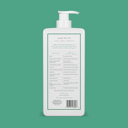 Native Moisturizing Body Wash Contains Naturally Derived Ingredients | For Women & Men, Sulfate, Paraben, & Dye Free Leaving Skin Soft and Hydrated | Lily Milk & White Sage 18 oz