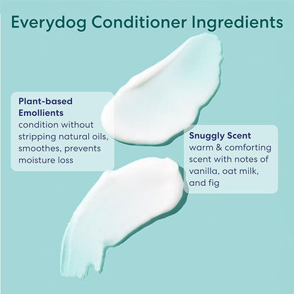Floof by Brodie - Everydog Bathtime Duo - Gentle Dog Shampoo and Conditioner for All Coat Types - 16 oz - Pack of Two