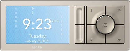 Moen Terra Beige Smart Shower 2-Outlet Digital Water System Controller for Thermostatic Shower Valve, TS3302TB