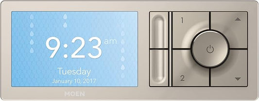 Moen Terra Beige Smart Shower 2-Outlet Digital Water System Controller for Thermostatic Shower Valve, TS3302TB