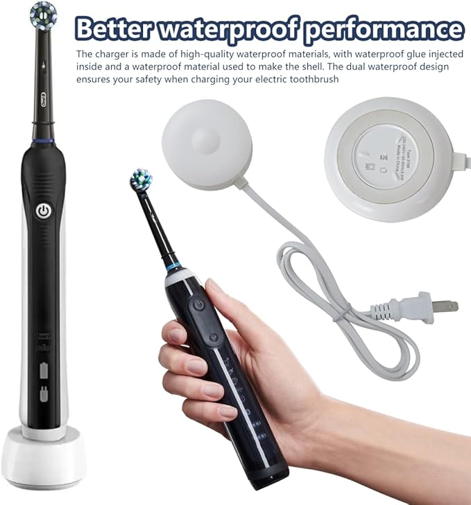 for iO Series Compatible Charging Station for Oral-B Electric Toothbrush - White, Updated by Loner