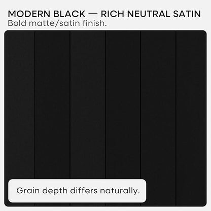 Homeforia Black Floating Shelf 18 inch, High End Solid Real Wood 18inch Bathroom Floating Shelves for Wall Mounted, Black Wooden 18in Floating Shelves, Heavy Duty Bracket, 18 X 6.5 X 1.75 in, Set of 4