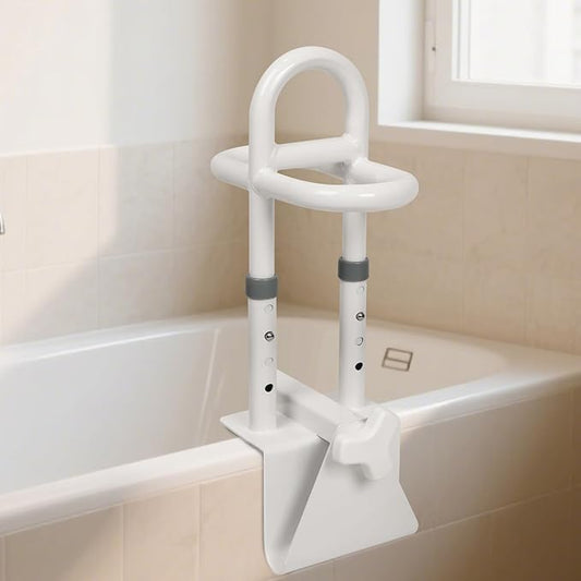 YEEGO DIRECT Bathtub Safety Rail, Height Adjustable Shower Bathtub Grab Bars for Seniors, Innovative Triple Grip Bathtub Handles for Seniors, Waterproof Frame, 300 LBS Weight