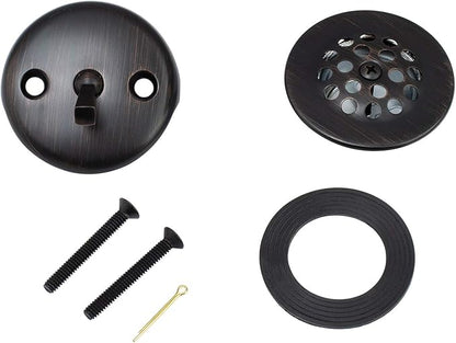 Artiwell Trip Lever Tub Trim Kit Set With Trip Lever Overflow Face Plate, Trip Lever Bathtub Drain with Strainer, Overflow and Matching Screws (OIL RUBBED BRONZE)