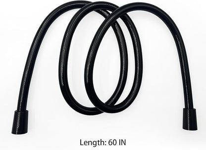 Replacement Shower Hose for RV Camper 6in Flexible & Kink-Free Heavy Duty PVC Lead-Free Black