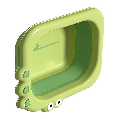 Alasum Foldable Wash Basin Thickened Washbasin for Newborns, Green Collapsible Bath Tub Suitable for Boys and Bathing
