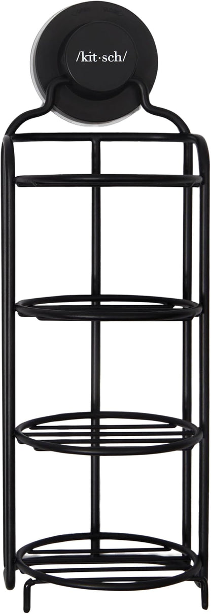 Kitsch Hanging Shower Caddy with Suction Cup – Self-Draining Bar Soap Holder & Shower Caddy for Shampoo Bars, Conditioner Bars & Soap – Rust Proof, Eco-Friendly, Wall Mount or Free-Standing Organizer