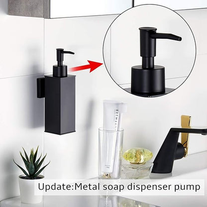 BGL Soap Dispenser Stainless Steel 304 Wall Mount Black Liquid and Soap Dispenser for Kitchen and Bathroom