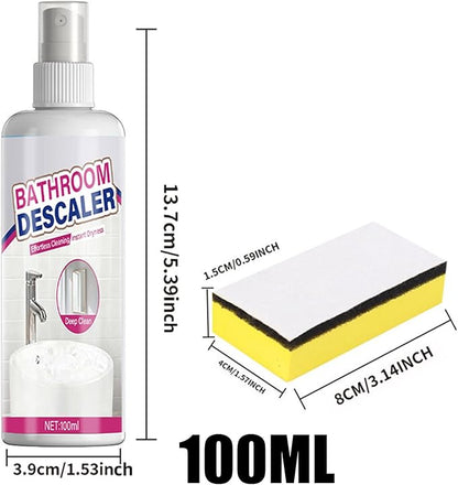 Bathroom Glass Scale Remover, With Fast Acting Solution, 120g, Toilet Bowl Cleaner, Bathroom Descaler Cleaner, Fast-Acting Formula, For Kitchen, Sink, Bathtub, Tiles, Faucets, Shower, Steel