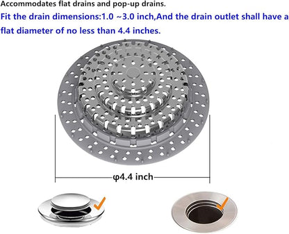 Bathtub Drain Hair Catcher，Bathtub Protector Suitable for Bathroom Bathtub, Pop-Up Drains. (Patented Product)