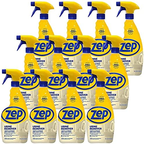 Zep Urine Remover - 32 oz (Case of 12) - ZUURMV32- Targets and Eliminates Urine Odors and Stains from Pets and Humans, Use On Hard and Soft Surfaces