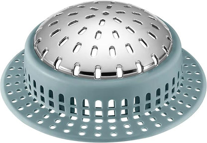 Shower Drain Hair Catcher, Shower Drain Cover, Bathtub Drain Hair Catcher for Pop-Up & Regular Drains