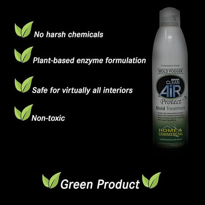 Protect™ Home & Commercial Mold-Treatment Plant-Based Mold-Odor Remover Fogger Treatment - eco-friendly solution for a safer and healthier living and working space. (14 oz)