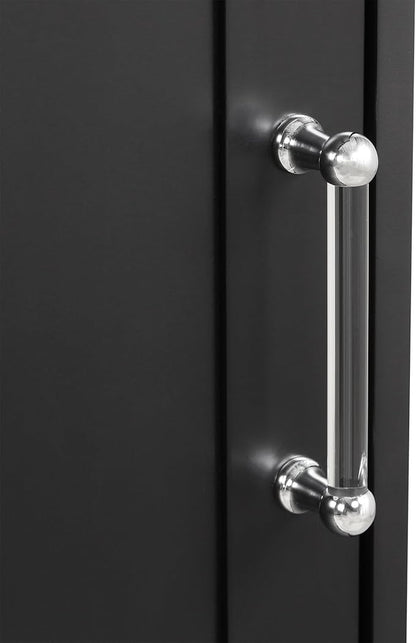 Favfurish 68" Tall Bathroom Storage Cabinet with Door and 2 Drawer,Modern Linen Cabinets w/Adjustable Shelf & Magnetic Door Stopper,Freestanding Organizer for Bath Room,Study,Office,Kitchen Black