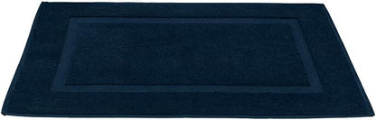 DAN RIVER Classic Cotton Bath Mats Set of 2 – Not a Bathroom Rug, Ultra Soft, Highly Absorbent & Machine Washable Bath Mat Towel for Bathroom Floor Mat – Durable, Quick-Dry, 21x34 Inches, Blue Opal