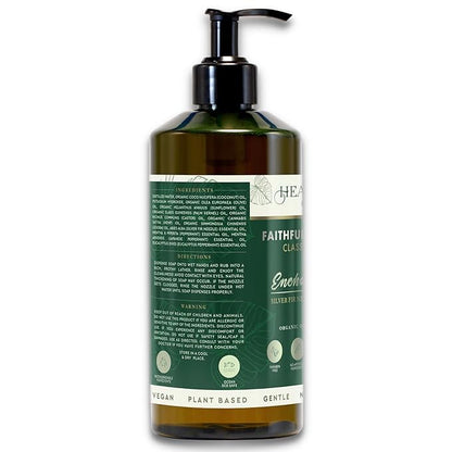 Liquid Castile Soap | Organic Olive and Coconut Oils | Non Drying Formula For All Skin Types | Naturally Fragranced Essential Oils (Silver Fir Needle)