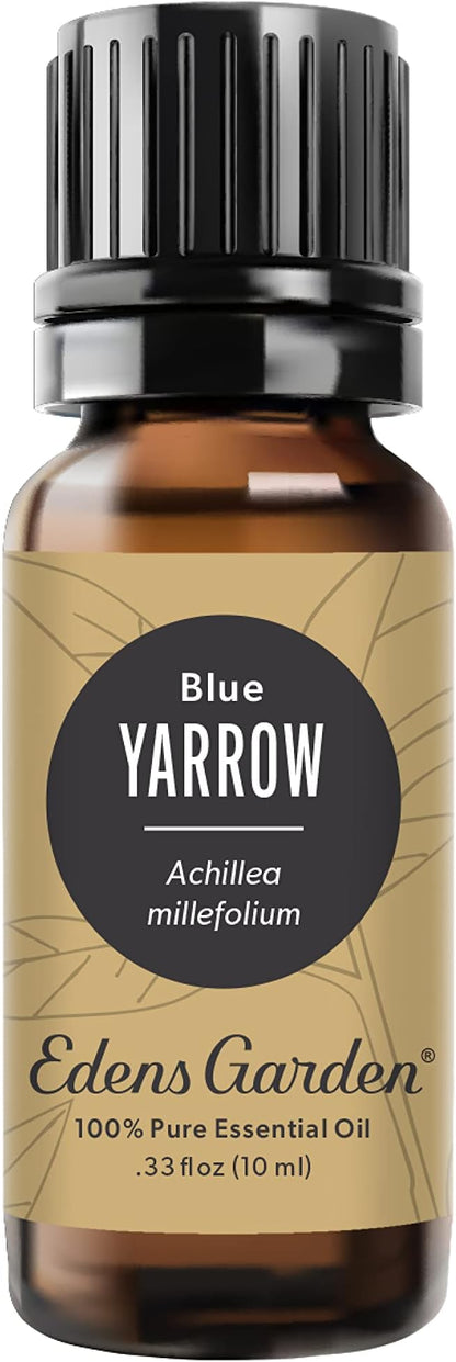 Edens Garden Yarrow- Blue Essential Oil- 100% Pure Premium Grade, Undiluted, Natural, Therapeutic, Aromatherapy, The Best for Diffuser, Skin, Face, Hair 10 ml (.33 fl oz)