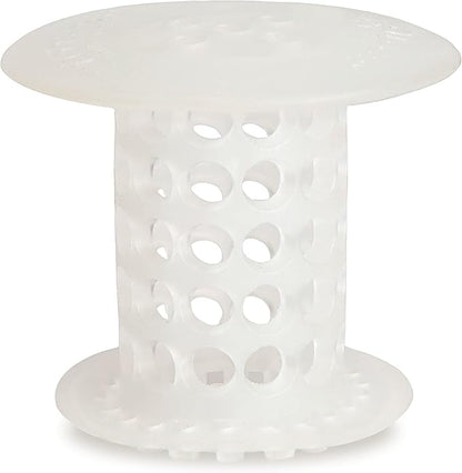 TubShroom Tub Drain Hair Catcher Strainer, 2 Pack, Clear – Drain Protector and Hair Catcher for Bathroom Drains, Fits 1.5” – 1.75” Bathtub and Shower Tub Drains