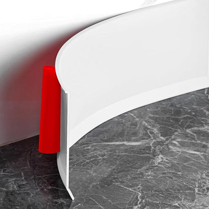 Flexible Baseboard Molding Trim 6 Inch Self-Adhesive Vinyl Wall Base Peel and Stick Cove Base Rubber Wall Baseboard Moulding Trim (60Ft, White)