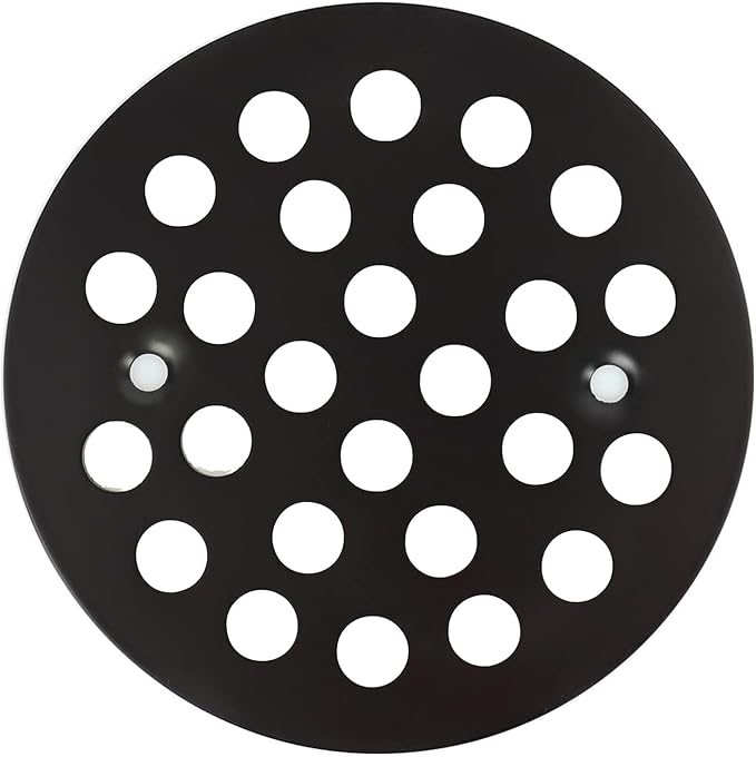 4-1/4” Round Shower Drain Cover,Screw-in Shower Drain Strainer,Easy-to-Install Replacement Cover