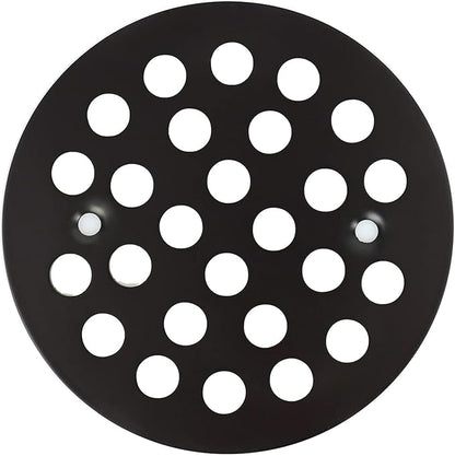4-1/4” Round Shower Drain Cover,Screw-in Shower Drain Strainer,Easy-to-Install Replacement Cover