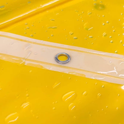 Barossa Design Clear Yellow Shower Curtain Liner - Premium PEVA Shower Liner with 3 Magnets & Metal Grommets, Waterproof Lightweight Standard Size Curtains for Bathroom - Translucent Yellow