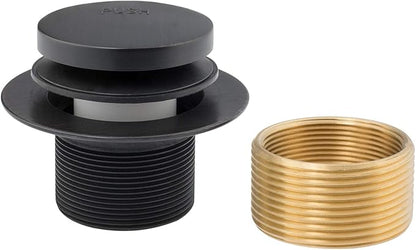 Artiwell Tip-Toe Bathtub Drains Trim Set with Two-Hole Overflow Faceplate, Replacement Bath Drain Trim Kit with 2-Hole Overflow Faceplate and Universal Fine/Coarse Thread (OIL RUBBED BRONZE)