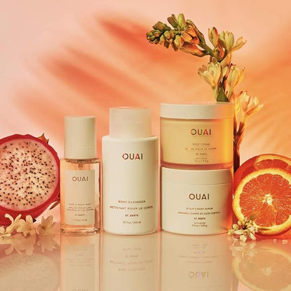 OUAI St. Barts Hair and Body Mist - Tropical-Scented Hair Perfume and Body Spray - Notes of Dragonfruit, Orange Blossom, Tuberose & Musk (3.3 Fl Oz)