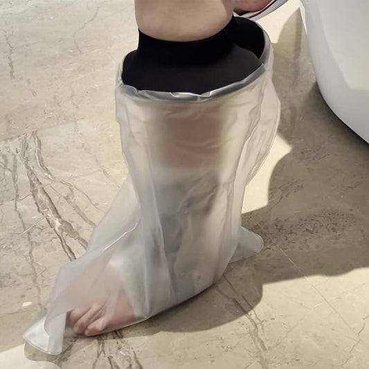 Cast Covers for Shower Leg, Waterproof Cast Cover for Showering, Cast Protector for Shower Leg Adult, Shower Boots for Foot after Surgery, Ankle, Foot (Diameter - 7.9")