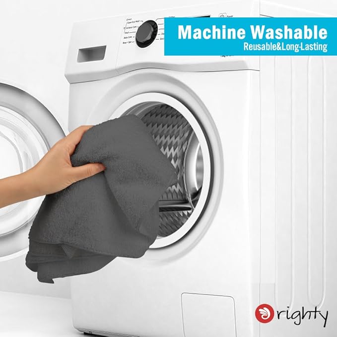 Orighty 6-Pack Grey Hand Towels - Quick Drying & Absorbent Microfiber Gym Towels 16x28 inches - Lightweight & Thin Grey Yoga Towel - Multi-Purpose Camping Towel for SPA, Hotel & Bathroom