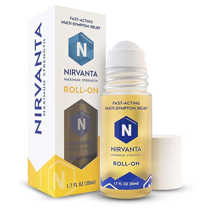 Natural Nerve Comfort Roll-On Oil 1.7oz – Fast-Absorbing with Rosehip, Frankincense and Myrrh - Soothing Support for Neck, Back & Joints – Lightweight and Non-Greasy