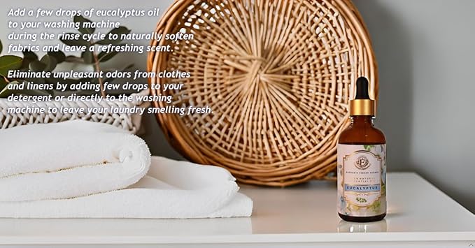 Luxurious Eucalyptus Essential Oil by Enhanced Essentials|with Glass Dropper|Slow Distilled Essential Oils for Diffusers,Skin Care,Aromatherapy,Bath,Gifting,Soap and Candle Making| 3.38 fl oz/100 ml