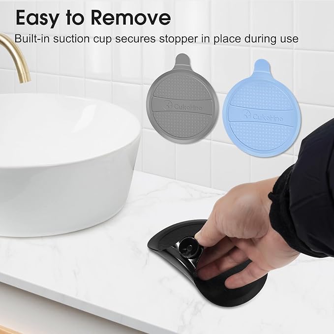 Silicone Drain Stopper for Shower & Tub,Shower,Sink,Bathtub,Floor Drain- Super Seal for Hair Clog Prevention,No More Leaks & Bad Smells - 5.9″x 7.3″,3 Pack (Patented Product)