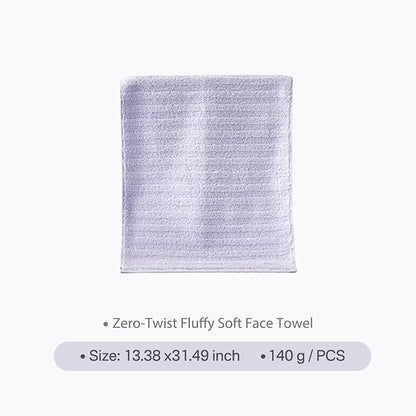 Vie Triomphe Facial Towels Washcloth (Green+Pink+Purple+Yellow) Luxury Hand Towels for Bathroom,100% Cotton Quick Dry Absorbent Soft Hand Towel Set 13.38 * 31.49 Inch Wash Clothes;