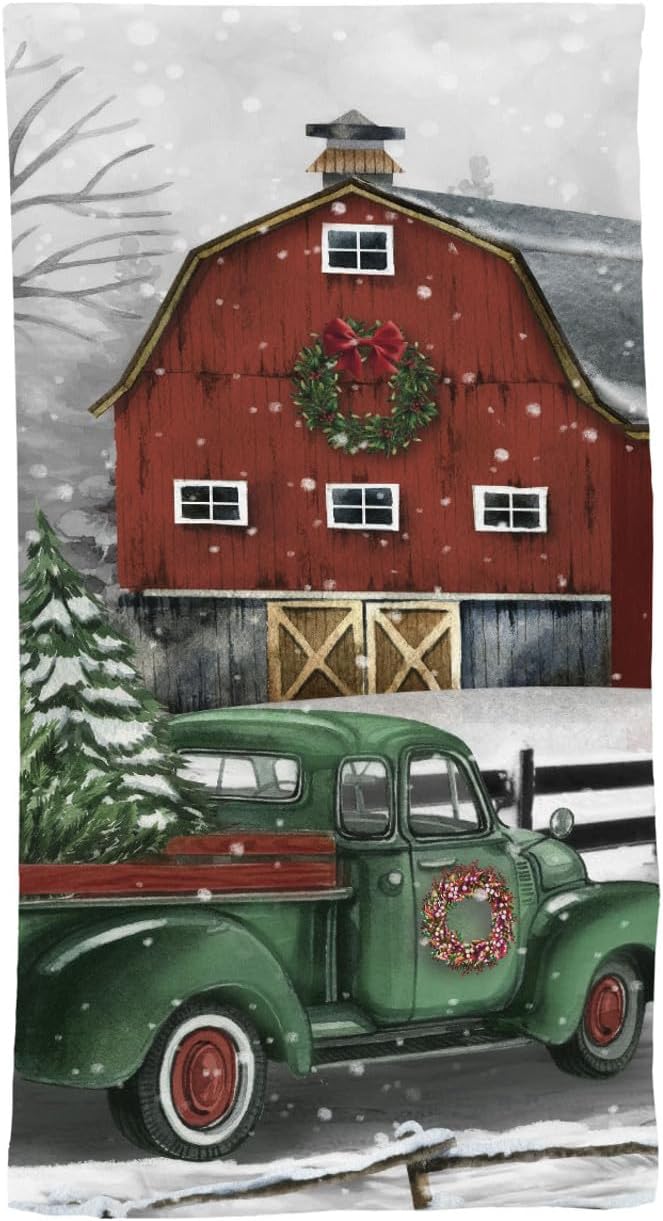 Briarwood Lane Christmas on The Farm Hand Towel