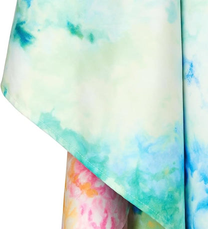 Dock & Bay Beach Towel - Quick Dry, Sand Free - Compact, Lightweight - 100% Recycled - Includes Bag - Sunset Splash - Extra Large (200x90cm, 78x35)