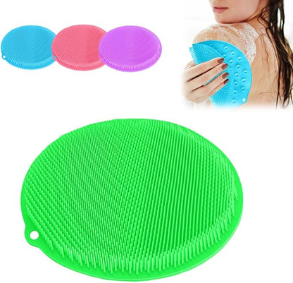 Silicone Shower Foot Scrubber Mat, 2025 Upgrade Shower Mat Slip Suction Cups Foot Scrubber for Men and Women (1 * Green)