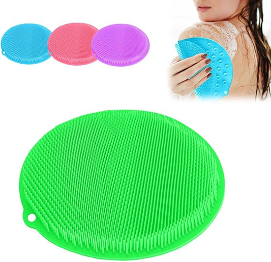 Silicone Shower Foot Scrubber Mat, 2025 Upgrade Shower Mat Slip Suction Cups Foot Scrubber for Men and Women (1 * Green)
