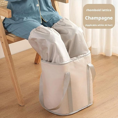 Portable Foot Spa Bath Bucket - 3-in-1 Steaming, Soaking & Fumigation with 4 Support Rods & 4-Layer Heat Lock,Tub Foldable Water Bucket for Travel，The Ideal for her, mom, and Girlfriend