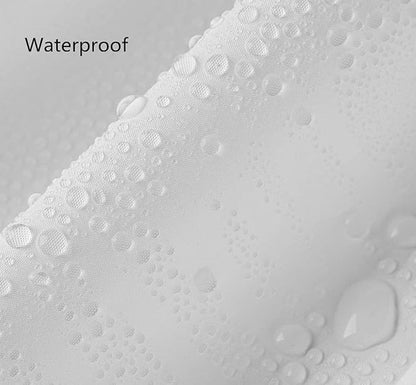 Clawfoot Tub Shower Curtain 180x70 Inch White Liner All Warp Around Extra Wide 36 Metal Hooks with Magnets Vinyl Bath for Bathroom PEVA Waterproof Pure