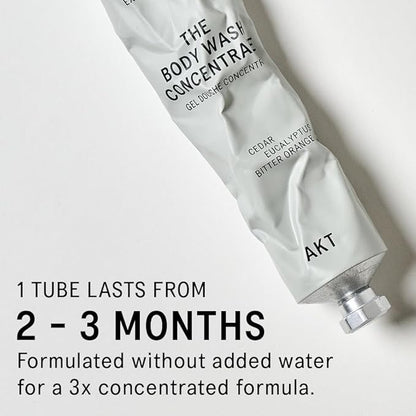 AKT The Body Wash Concentrate 3.4 Fl Oz, Natural Shower Gel with Skin-Balancing Prebiotics, Body Wash Women & Men, with Olive Squalane & Vitamin E, Sc.02 After Thunder, All Genders