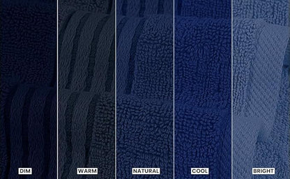 Utopia Towels 6 Piece Premium Hand Towels Set, 16 by 28 inches, 100% Ring Spun Cotton, Lightweight and Highly Absorbent Towels for Bathroom, Travel, Camp, Hotel, and Spa, Navy